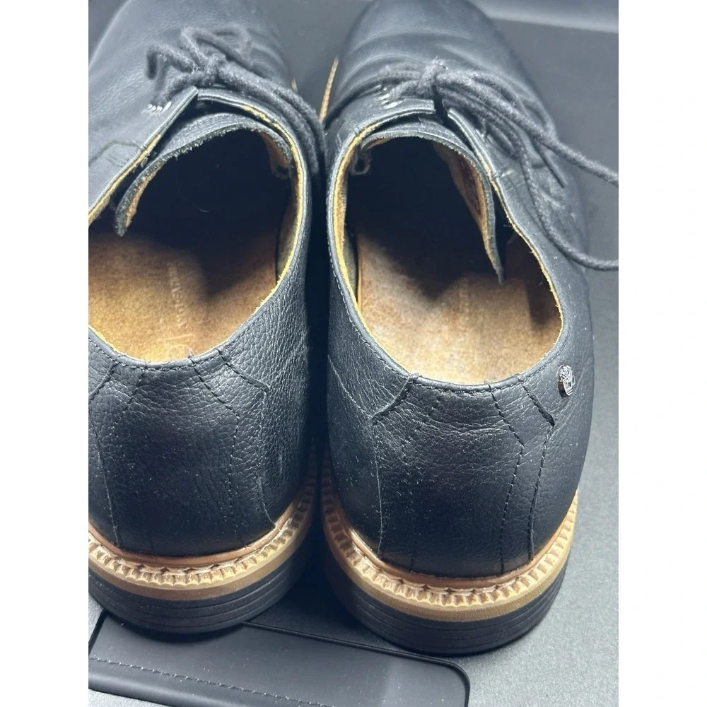 Timberland Mens Black Leather Waterproof Oxford Dress Shoes Lace Up Size 9.5 410